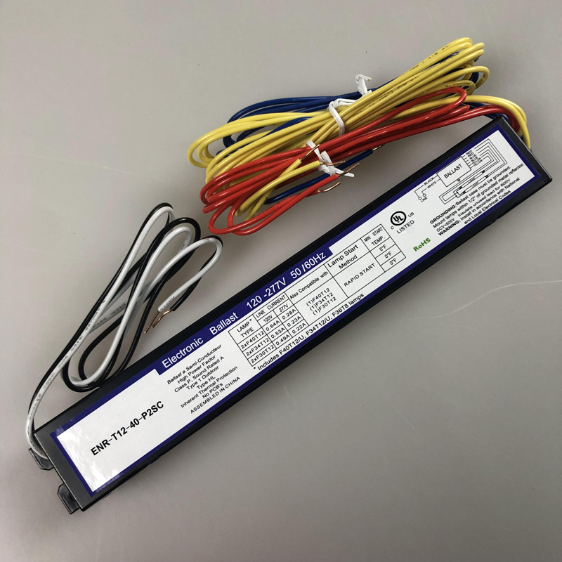 120-277V 2x40W الصابورة الإلكترونية مع شهادة UL