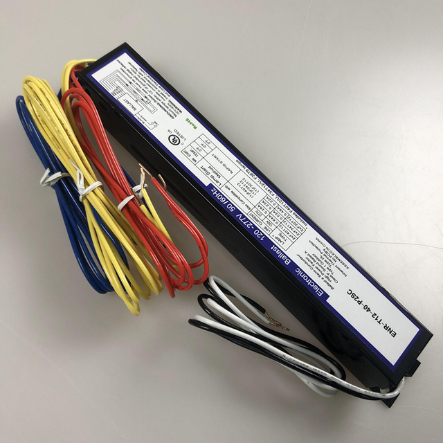120-277V 2x40W الصابورة الإلكترونية مع شهادة UL