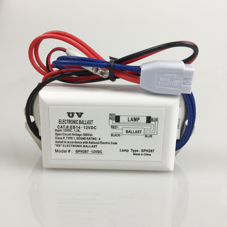 DC12VDC24V120V220V الصابورة الإلكترونية للأشعة فوق البنفسجية لمصباح مبيد الجراثيم UVC