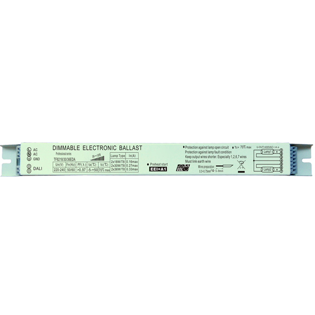 Dali Dimmable Electronic Ballast 2x18W30W36W 220-240V لمصباح الفلورسنت