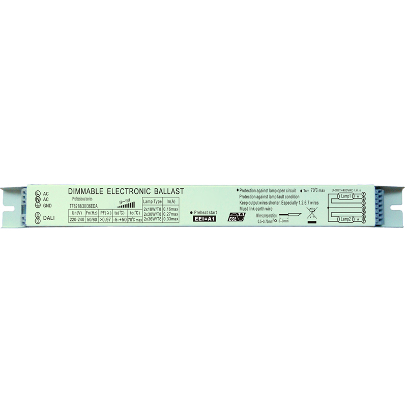 Dali Dimmable Electronic Ballast 2x18W30W36W 220-240V لمصباح الفلورسنت