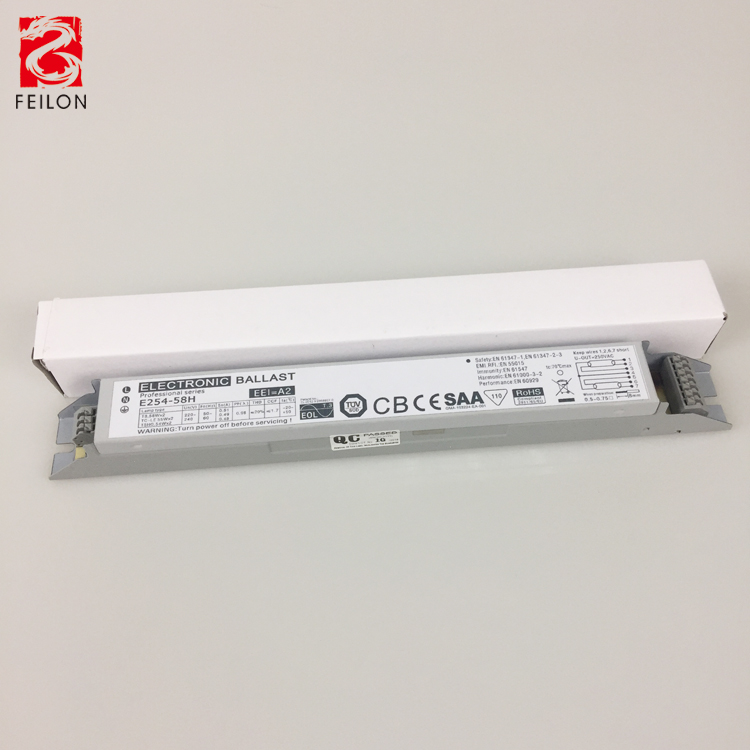 220-240V 2x54-58W مصباح الفلورسنت الصابورة الإلكترونية