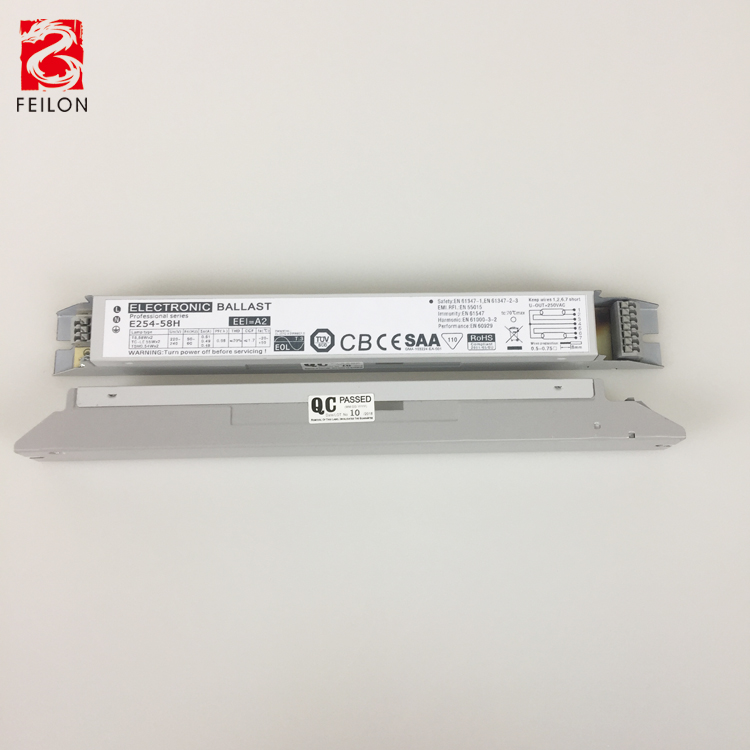 220-240V 2x54-58W مصباح الفلورسنت الصابورة الإلكترونية